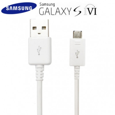 Други USB кабели Micro usb кабел оригнален Fast Charging Samsung EP-DG925UWZ за Samsung Galaxy S6 G920 / S6 Edge G925 / S7 G930 / S7 Edge G935 и други бял
